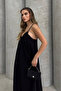 Women's Aerobin Fabric Adjustable Strap Long Dress 1099 - 2