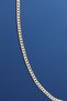 Steel Gourmet Crushed Patterned Necklace 3 mm Gold Color |   No Tarnish, Unisex, 2 Years Warranty - 3