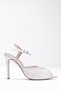 White Evening Shoes Stone-Embellished Shoes High-Heeled Night Shoes COMFORTABLE AND STYLISH GRADUATION - 7