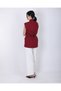 Burgundy Padded Oversize Vest with Belt - 8