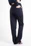Women's Navy Blue Red Striped Flexible Comfortable Scuba Diving Fabric Sports Sweatpants 21kesaakt1 - 6