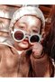 1-9 Years Old Teddy Bear Children's Sunglasses Uv400 Certified Turquoise Color