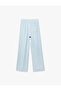 X Melis Ağazat - Lined Viscose Fabric Pleated Detailed Pocket Palazzo Trousers - 5