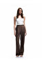 Cotton Slim Fit Pearl Embroidery Detailed Bow U-Neck Tank Top