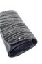 Black Evening Dress Bag with Waterway Stones. Evening Dress Portfolio Clutch Invitation Bag. Women's Black Evening Dress Stone Bag. - 8
