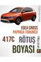 Egea Cross Paprika Orange 417C - Scratch and Stone Mark Remover Touch up Paint 20ml.
