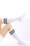 COLORFUL STRIPES KNEE BOTTOM SOCK SORTS SCHOOL TENNIS SPORTSOCK - 4