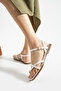 White Ring Sandals - 8