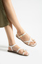 White Ring Sandals - 7