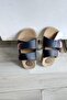Black Two Stripes 1 Piece (There Is a Beige Red Series on the Strip) Orthopedic Slippers Quality Convenient Stylish - 2