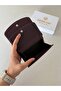 Genuine Leather Convenient Women's Wallet in Any Size That Fits in Any Bag Melen Claret Red - 5