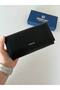 Genuine Leather Vendy Model Women's Wallet with Plenty of Eyes Black