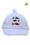 1-3 Years 50cm Baby Boy Summer Cute Baby Shark Adjustable Hat Cap Blue Y2311004 - 5