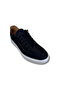 8790 Black Nubuck Leather White Sole Lace-Up Men's Casual Shoes - 4