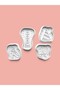 Party Entertainment Theme Cookie Mold and Sugar Dough Mold Set of 4 - 6
