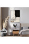 Amazing | Abstract | Gray Ecru Tones Patterned Model 01 | Framed Tempered Glass Table Single Vertical
