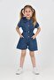 Girl's Short Denim Overalls
