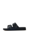 Habana Fresh Women's Buckle Detailed Pool-Beach-Casual Slippers 25Y S10344 Black - 2