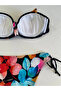 Women's Black Stone Embroidered Lined Bikini Suit Hzl25S-Lc207 - 7
