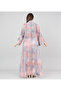 Petal Grace Embroidered Jalabiya with Belt - 4