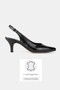 Women's Black Rugan Genuine Leather 34-35-41 Number Short Heel Back Open Shoes
