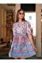 Sirena Pattern Short Dress - 3