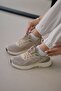 Women's Beige Sneakers Daily Comfortable Athletic Shoes 043 - 5