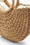 Hand Knitted Mini Straw Bag - Summer Beach and Daily Rattan Bag with Shoulder Strap - 4
