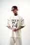 Men's Deep 74 Printed Oversize T-Shirt White - 4