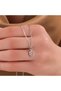 Snowflake Figured Zircon Stone Necklace – Silver Color, Sparkling and Elegant & Minimal Design