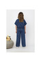 Flower Detail Denim Suit - 2