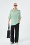 ZIPPER DETAILED STRIPED OVERSIZE KNITWEAR-BENETTON - 2