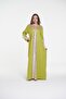 Ladies Printed Jalabiya - long Sleeve Dress with Prints - 3