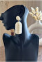 Bohemian Style Handmade Cylinder Raffia Earrings