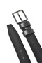 Men's Black Genuine Leather Classic Belt 3.5 cm Fabric Trouser Belt 2502635 - 2