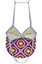 Hand Knitted Motif Patterned Lined Shoulder Bag Bgl-St04724 - 2
