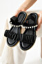 Pearl Stone Gathered Women's Sandals
