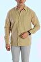 Dnt Long Sleeve Linen Shirt Cream - 4