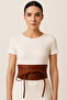 Women's Belt Leather Wide Lace-Up