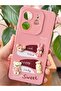 Redmi Note 14 4g Case Camera Protected Rabbit Figured Pink Soft Silicone Cover
