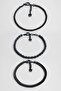 Gray Hematite Stone Adjustable Men's Steel Triple Bracelet Set - 2