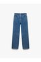 X Sima Tarkan - Cotton Straight Long Leg Normal Waist Jean Trousers - Straight Fit Jean 5Sal4020 - 4