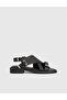 Carcee Floter Leather Women's Black Sandals - 3