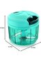 Multipurpose Plastic Vegetable Chopper Cutter 3 Blades, Pool Green (725 ml) - 9