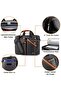 iCozzier 13-13.3 Inch Multi-Pocket Laptop Sleeve Briefcase Large Capacity Shoulder Bag Electronic Ac - 6