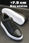 Hidden Heel High Sole +7.5 cm Height Increase Genuine Leather Men's Shoes | Hidden Heel Shoes Guaranteed - 2