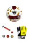 Football Ball & Goalkeeper Glove with Pump Gift