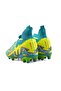 Unisex Football Shoes with Turquoise Yellow Patterned Socks - 3