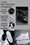 Hidden Heel High Sole +7.5 cm Height Increase Genuine Leather Men's Shoes | Hidden Heel Shoes Guaranteed - 3