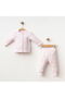 Baby 2-Piece Set Cloud Patterned with Cuffs and Clips 100% Cotton Fabric